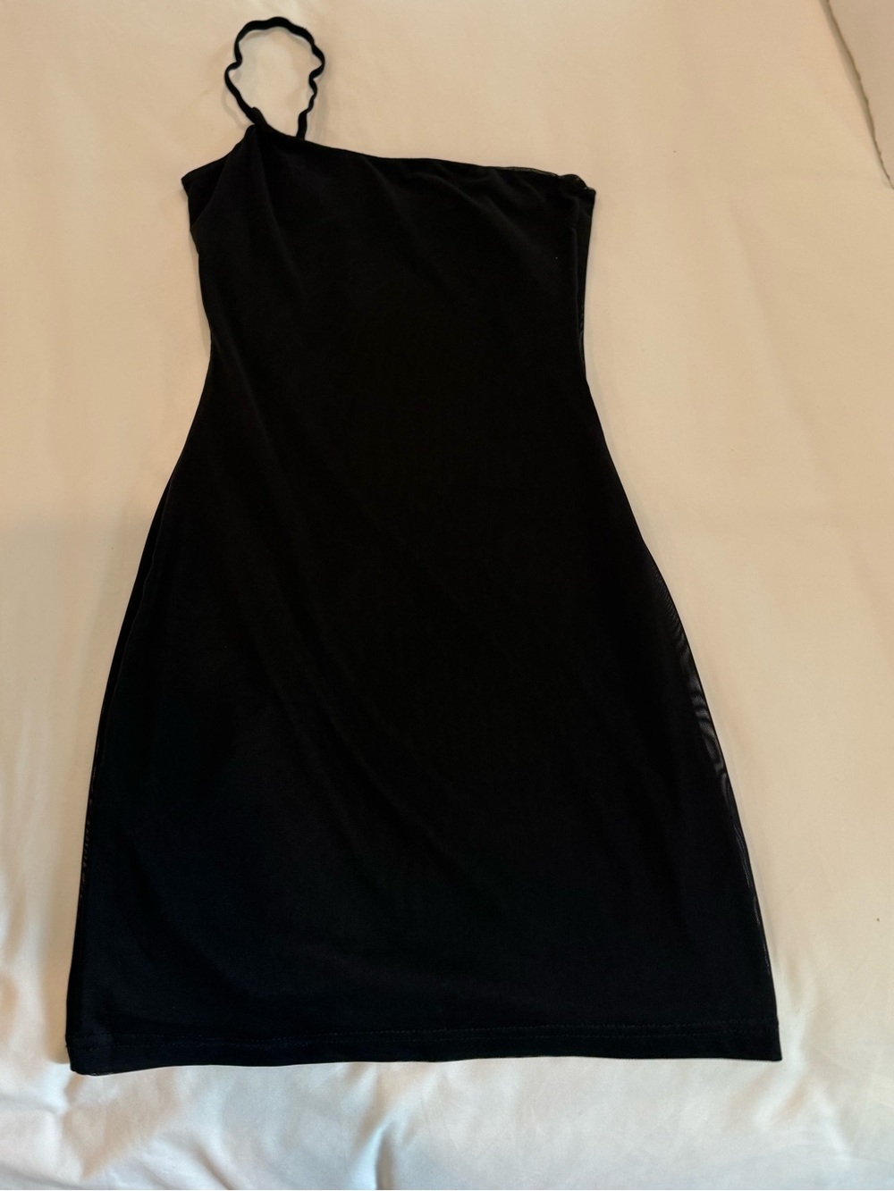 Tiger Mist Black One-Shoulder Strap Dress
